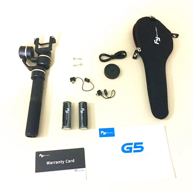 (С двумя аккумуляторами) FeiyuTech G5 (Feiyu FY G5) 3 осевой Ручной Стабилизатор для gopro hero 5 и