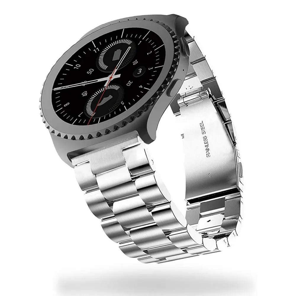 20 мм ширина браслет из нержавеющей стали для Samsung Gear S2 металлическая пряжка