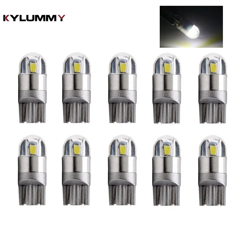 10 шт. 3030 2SMD W5W T10 Canbus лампы Автомобильные интерьерные огни сигнальная лампа белый DC