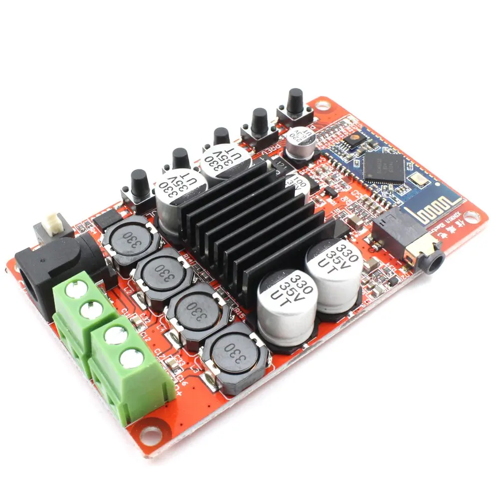 Профессиональный TDA7492 50 Вт* 2 AUX переключатель беспроводной Bluetooth 4,0 аудио цифровой усилитель плата Модуль Запчасти