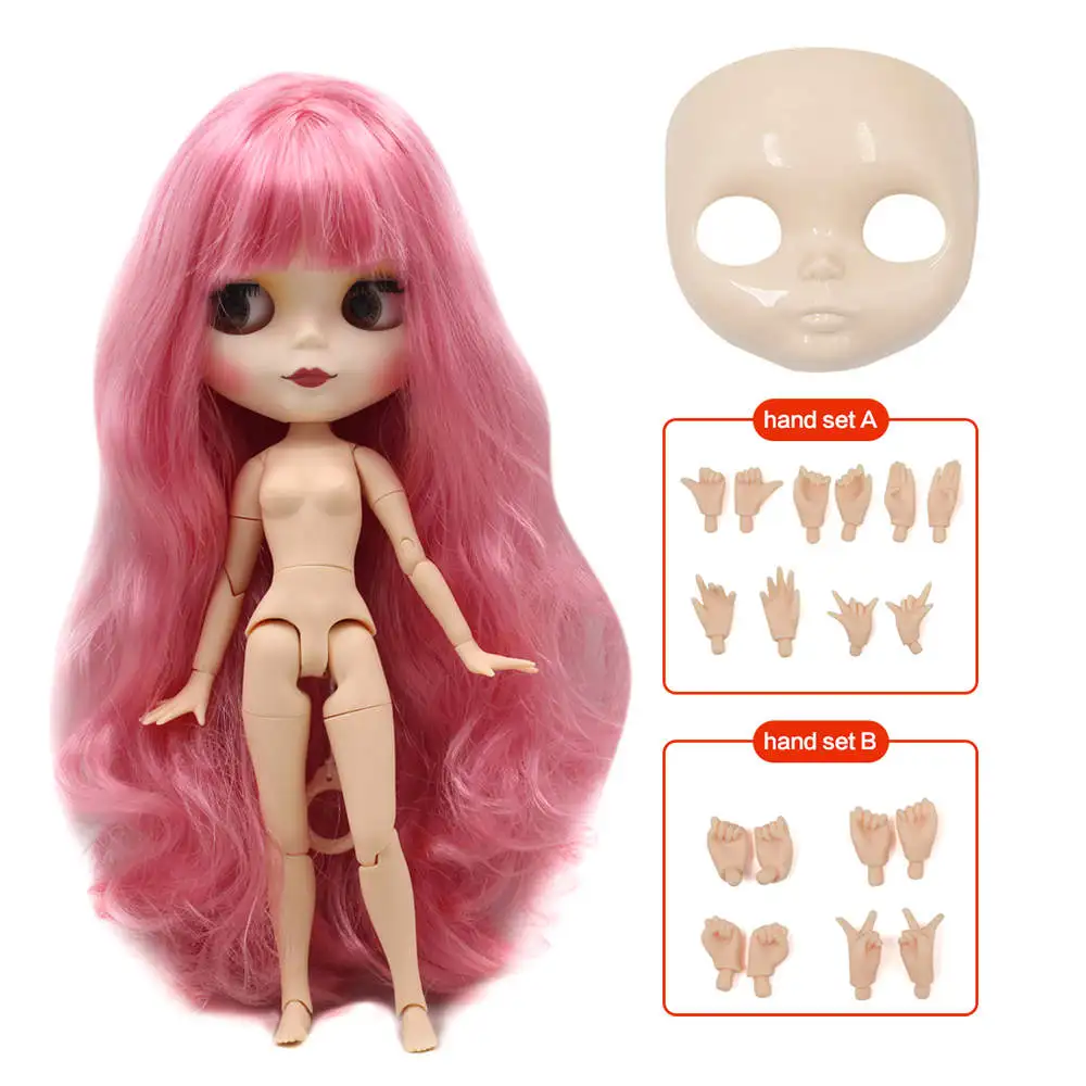 Joint body Ледяная фабрика Blyth кукла шарнир тело DIY обнаженные игрушки BJD модные куклы девушка подарок Специальное предложение на продажу с лицом оболочки ручной набор A& B - Цвет: Joint body