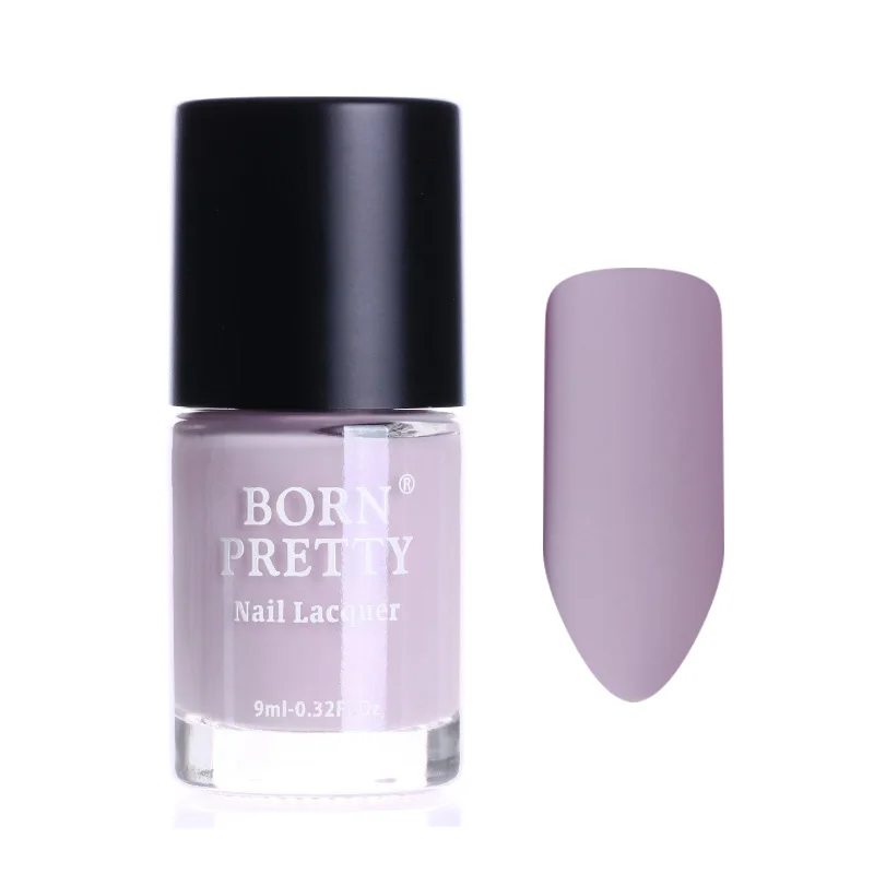 Матовый лак для ногтей BORN PRETTY серого и розового цвета 9 цветов масло мл|matte polish|nail