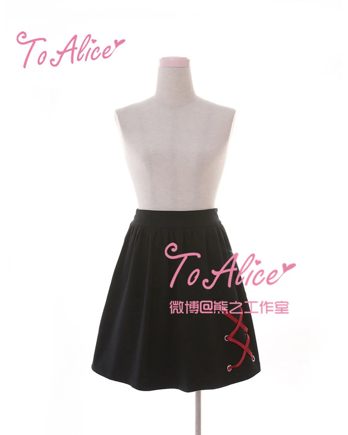 Женский костюм в стиле Харадзюку из 2 предметов: футболка на молнии с вырезами