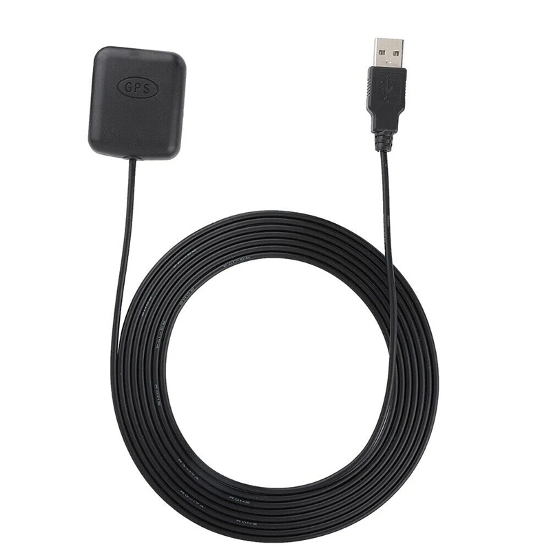 USB интерфейс GPS антенна для автомобиля 1 шт. приемник ABS черный RG174 3 в 5 метра