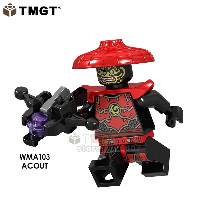 A103 20 шт. Akita строительные блоки Char Archer Warrior GARMADON Swordsman Zane сборные Кирпичи игрушки для детей Подарки GA123-130 - Цвет: A103