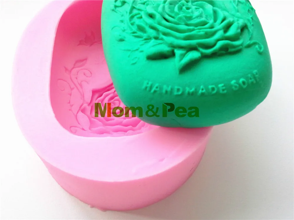 0341 бесплатная доставка силиконовая форма для мыла Mom & Pea Love Rose украшение торта 3D