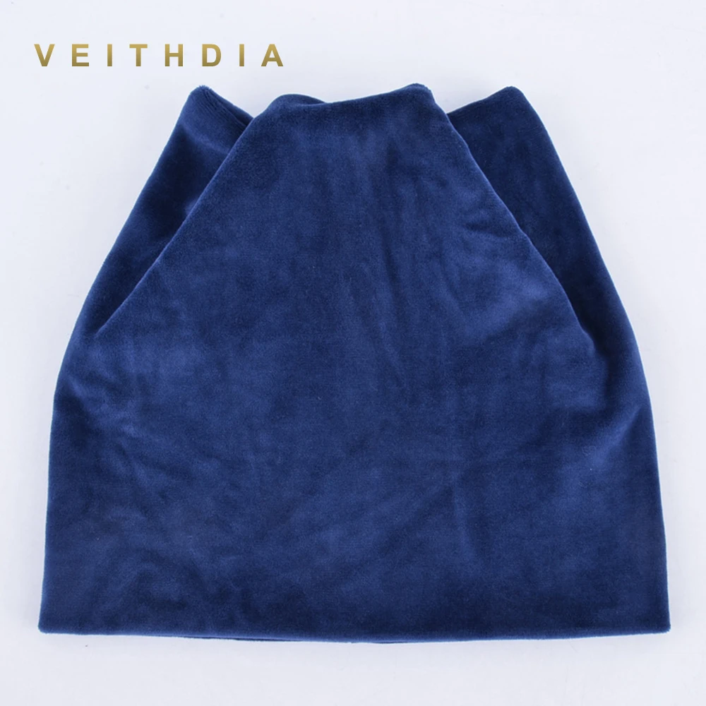 Женская Шапка бини VEITHDIA теплая бархатная шапка с ушками в виде кошки на осень и