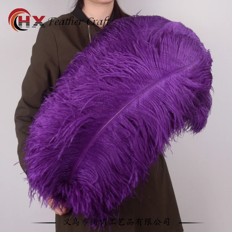Оптовая продажа жесткий стержень 10 шт./лот натуральные фиолетовые страусиные