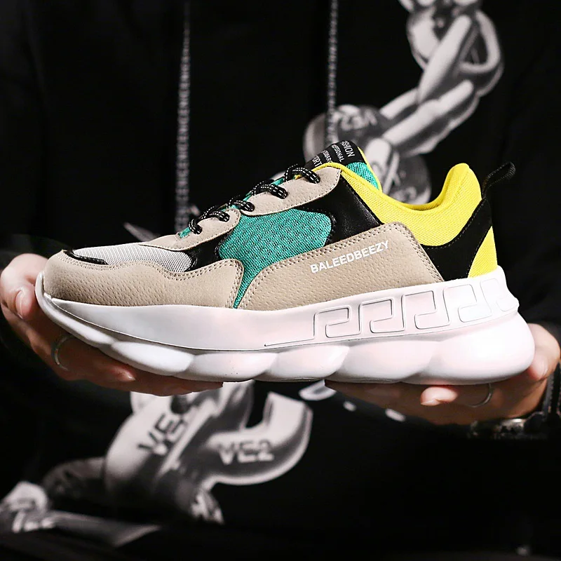 Fashion men's shoes old 2019 autumn and winter color tide casual retro running thick bottom comfortable | Обувь