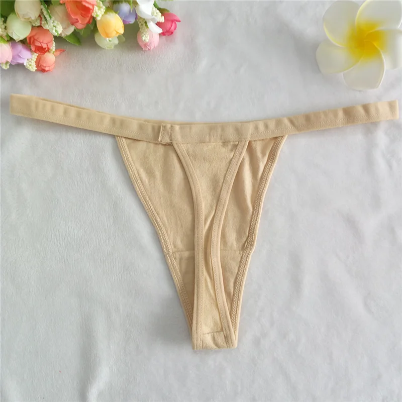 Women's Cotton G-String Thong Panties String T Back Underwear Women Briefs Sexy Lingerie Pants Intimate Ladies Letter Low-Rise | Женская