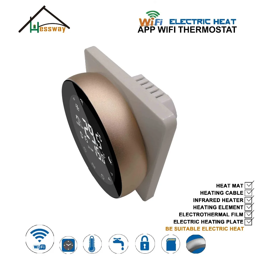 ЕС 220V16A регулятор температуры комнатный термостат wifi подогрев пола для графеновой нагревательной пленки инфракрасный нагреватель