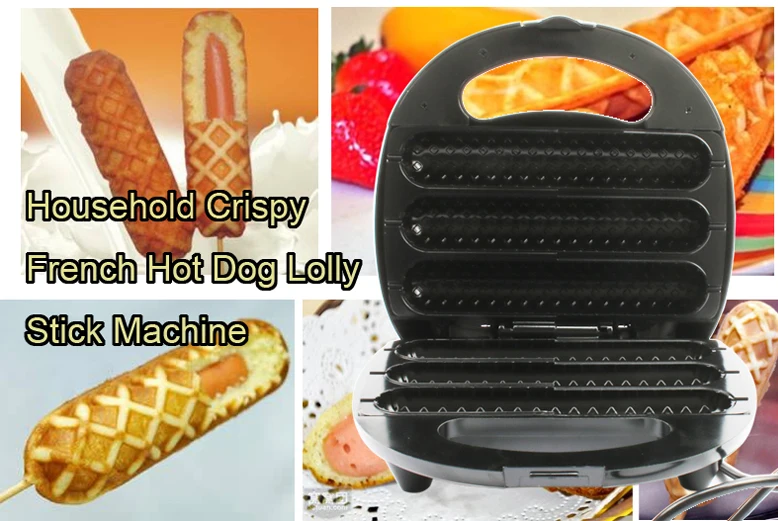 DMWD электрическая хрустящая Кукуруза Hotdog вафельница мини французские булочки хот-дог палочка колбаса машина кастрюля для завтрака гриль для выпечки