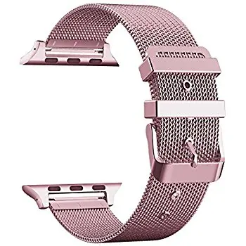 Pink Watch Band Миланская петля Регулируемый классический металлический ремешок для часов Apple Watch 40 44 38 42 мм для мужчин и женщин Миланский ремешок для iWatch серии 3 2 1 - Цвет: Pink Watch Band