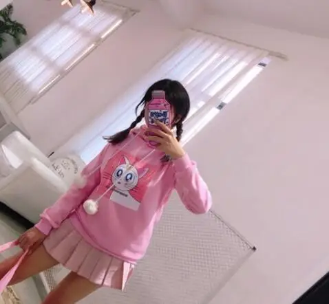 Эксклюзивные толстовки с капюшоном и ушками Сейлор Мун|ear sweatshirt|hood earssweatshirt sweatshirt |