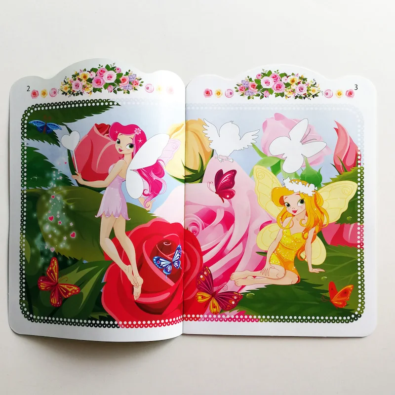 4 шт. наклейка принцесса книги 2017 Детская Наклейка 3D Пузырьковые наклейки для
