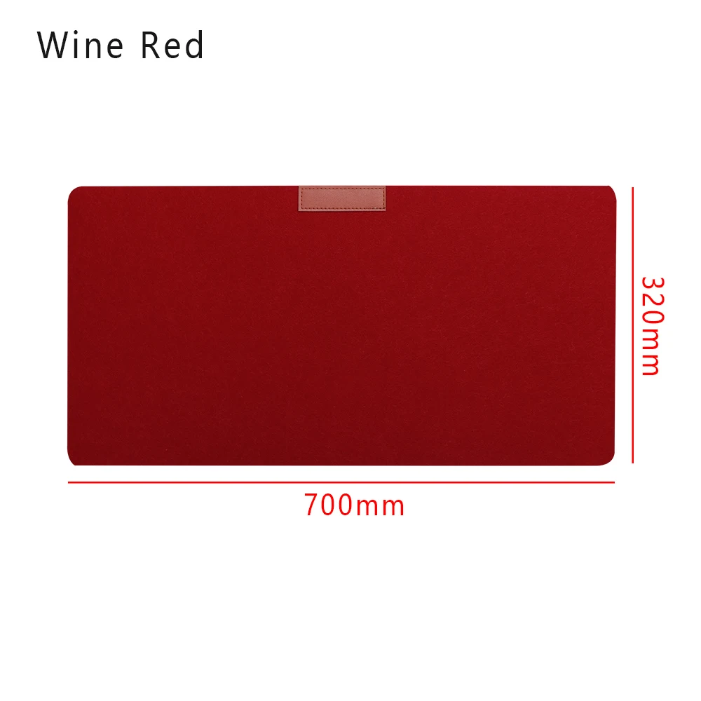 Wine red Популярные мягкие, удобные для носки коврик для мыши Офисный Компьютерный стол коврик современный стол из шерсти Войлок подушка для ноутбука большой коврик для мыши игровой коврик для мыши - Цвет: Wine red