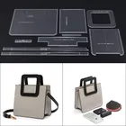 1 Набор сделай сам для дома, ручная работа, трафарет акрил для ремонта кожаных поверхностей шаблон для женская сумка, сумка через плечо, нитки для шитья кожи с узором