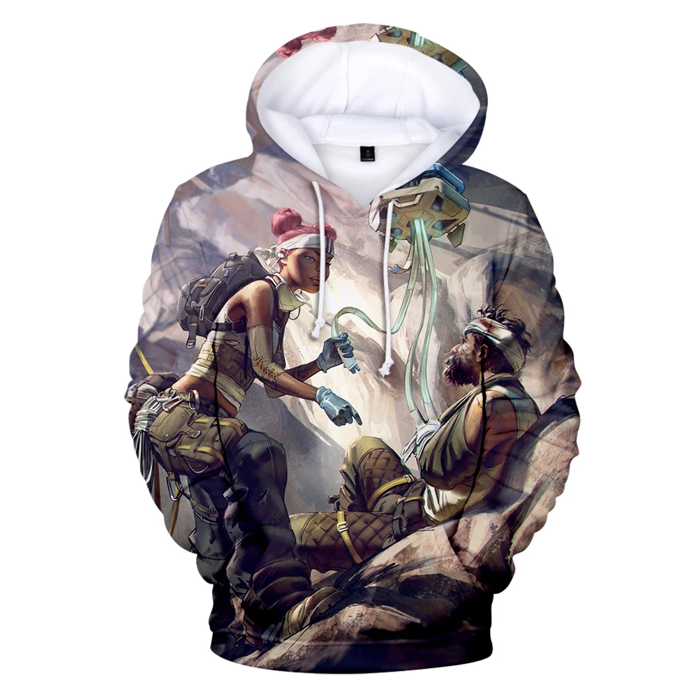 2019 Hot Sale APEX Legends 3D Printed Hoodies Men/Women Fashion Long Sleeve Hooded Sweatshirts Casual Streetwear Sweatshirt 4XL | Мужская