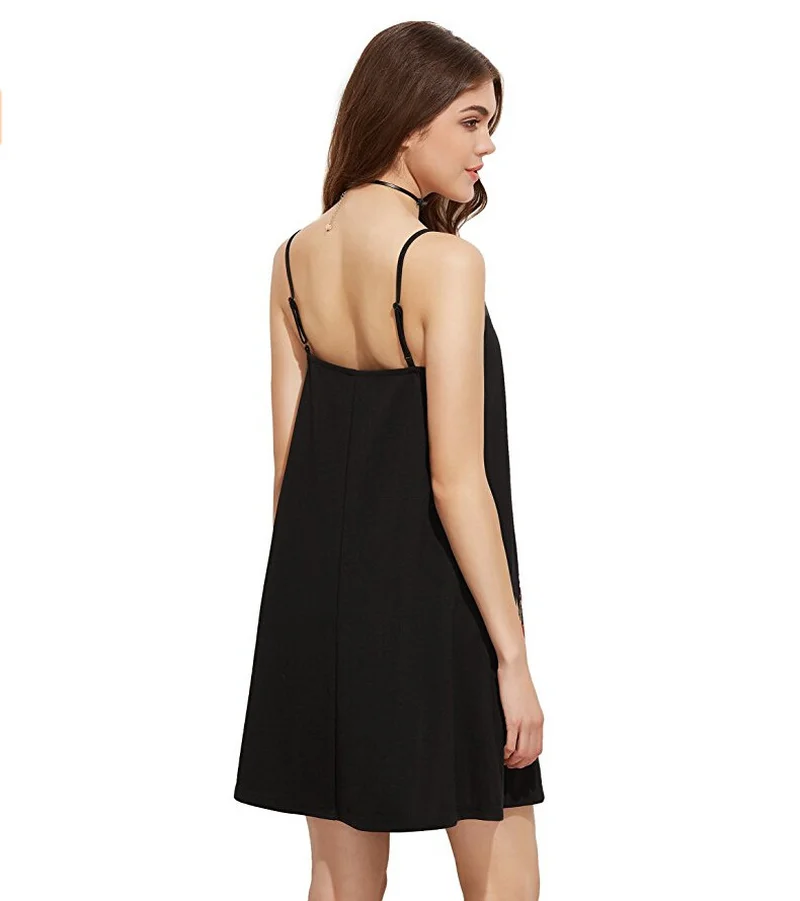 Женское платье-трапеция с V-образным вырезом открытой спиной и принтом | Женская