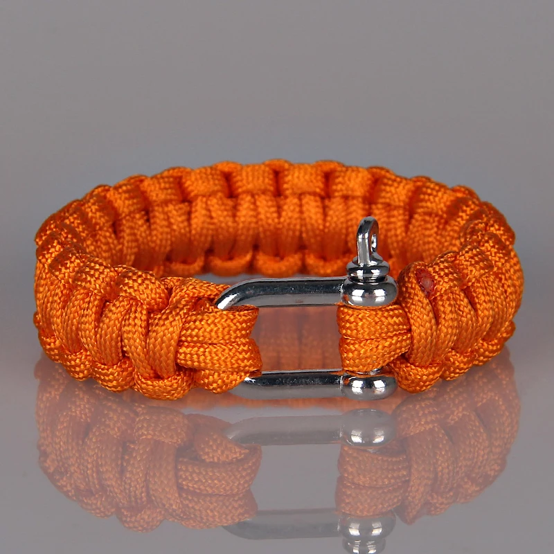 Кемпинг Для мужчин Открытый Спорт Выживание Паракорды Плетеный Браслеты шнур