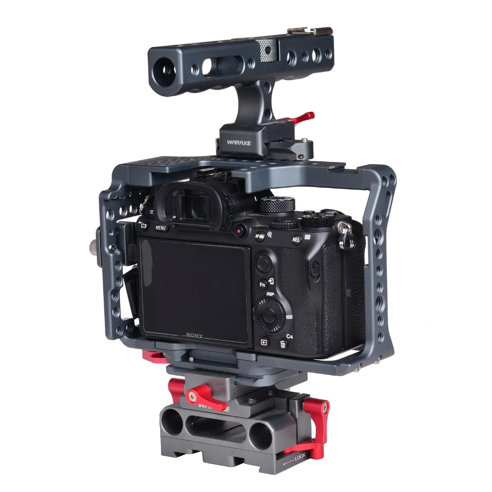 Основа для камеры A7III A7MIII A73 A7R3 A7RIII A72 A7II штатив с верхней ручкой 15 мм подходит Sony