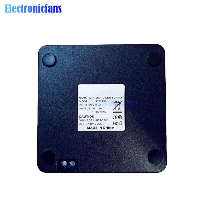 Черный мини LCD DC источник питания USB понижающий преобразователь со светодиодным