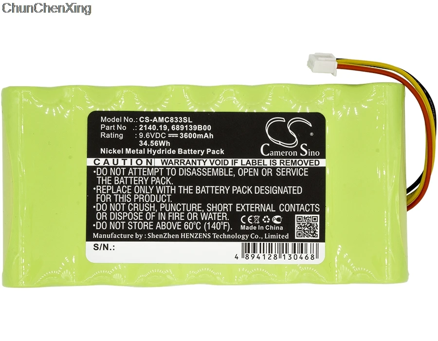 Cameron Sino 3600 мАч аккумулятор 2140 19 689139B00 для AMC 3945/3945 B 8333 8335 8336 8435 CA6116 CA6550 CA6555 OX