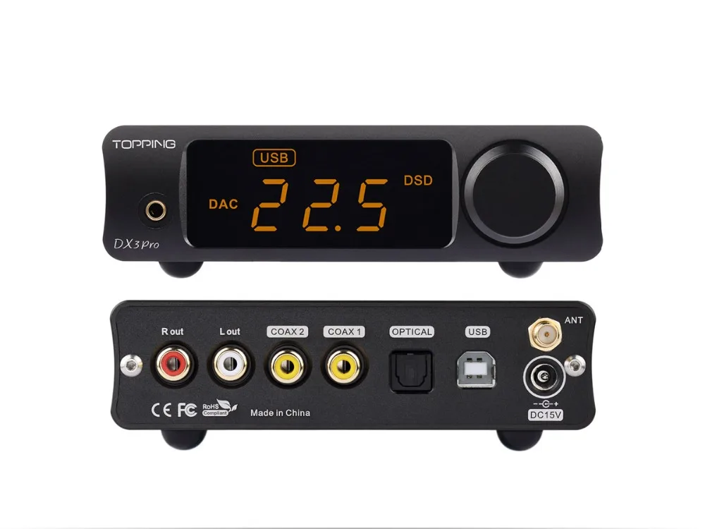 Топпинг DX3 Pro AK4493 OPA1612 Hifi USB Bluetooth XMOS DSD512 ЦАП усилитель для наушников