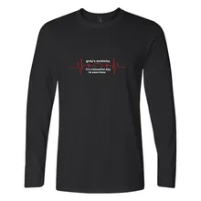 GREY'S ANATOMY футболка унисекс топы с круглым вырезом и графическим