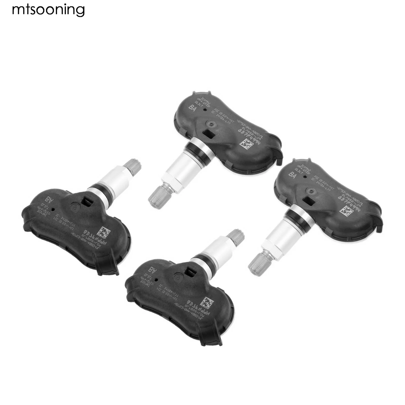 Mtsooning 4 шт. датчик давления в шинах 42753 SNA A820 315 МГц для 2008 2009 2010 2011 2012 2013 2014 Honda Ridgeline