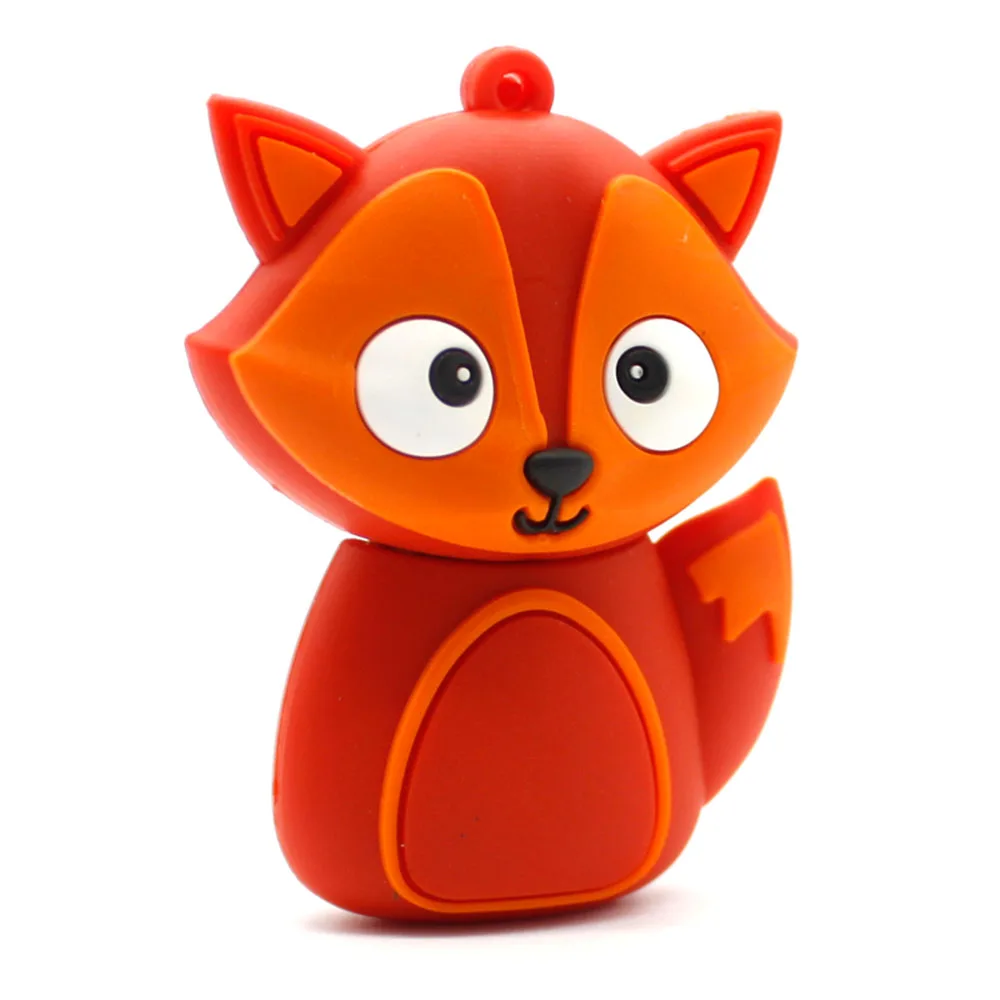 Мультфильм USB флеш накопитель с изображением лисенка флэш 32 ГБ 128 м 4 8 оперативной