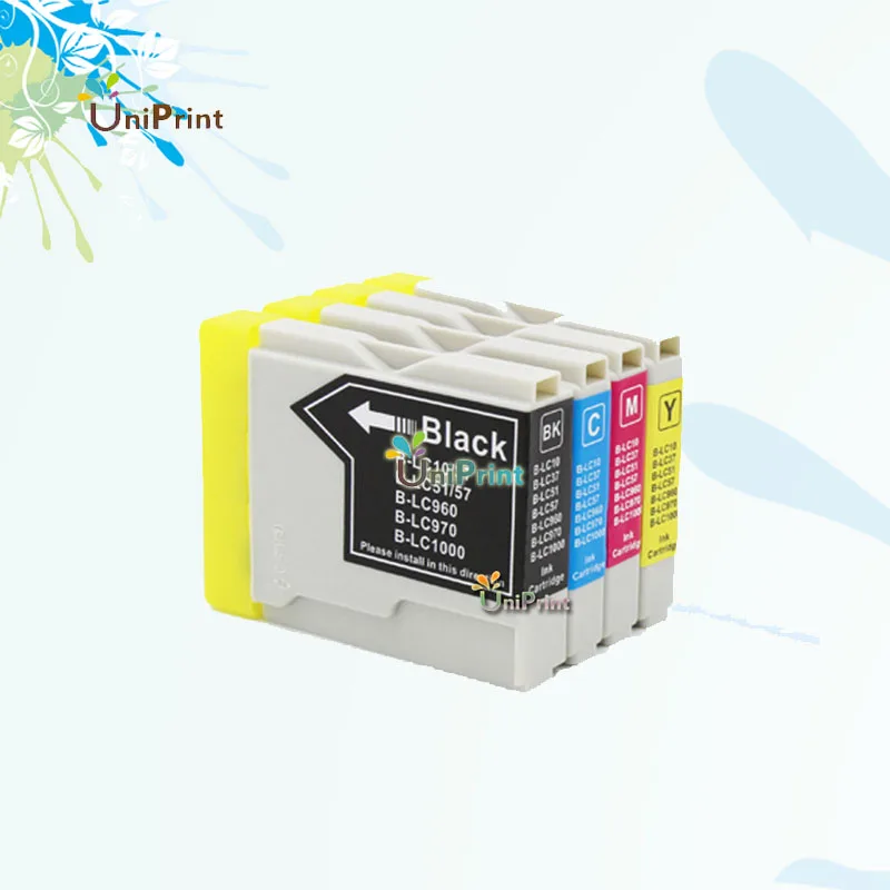 UP 4pcs Compatible ink cartridge for Brother LC10 LC37 LC51 LC57 LC960 LC970 LC1000 DCP130C/135C/150C/153C/157C MFC-240C 260C | Компьютеры