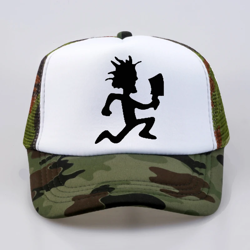 

Men Women Trucker Cap Insane Clown Posse Rap metal band Baseball Cap Fan rock cap Cool Summer Mesh Net Trucker Cap Dad Hat