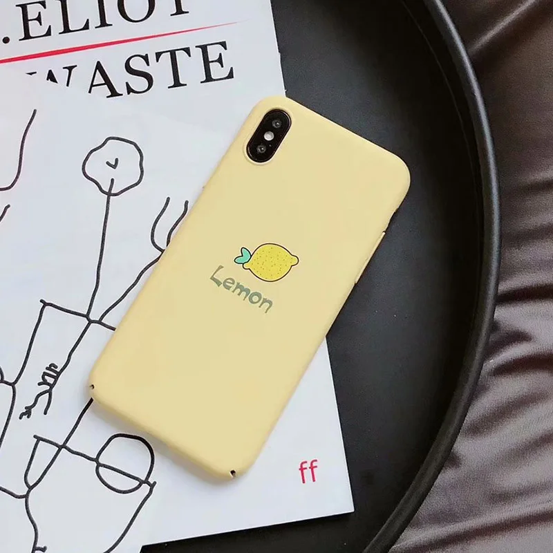 Boucho фрукты Паприка морковь Клубника Лимон печати чехол для телефона iPhone X 6 6S 7 8 Plus
