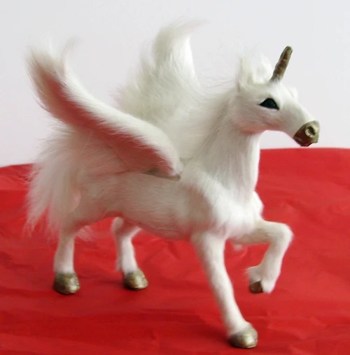 

free shipping decorative angle horse ornament horned horse unicorn