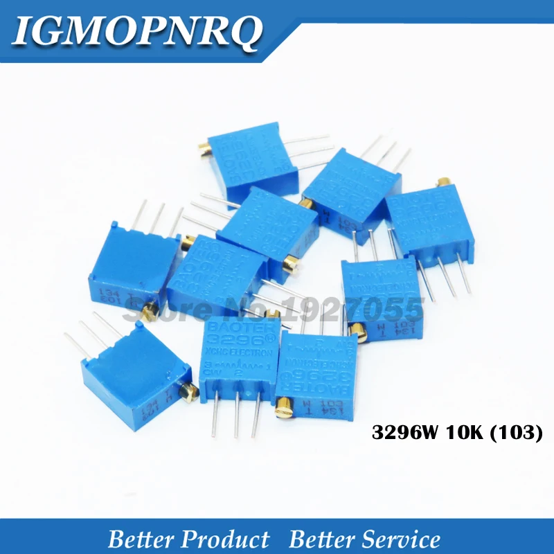 10 шт. 3296W 1 103LF 3296 Вт 10K Ом 103 W103 Новый потенциометр тонкой настройки|Потенциометры| |