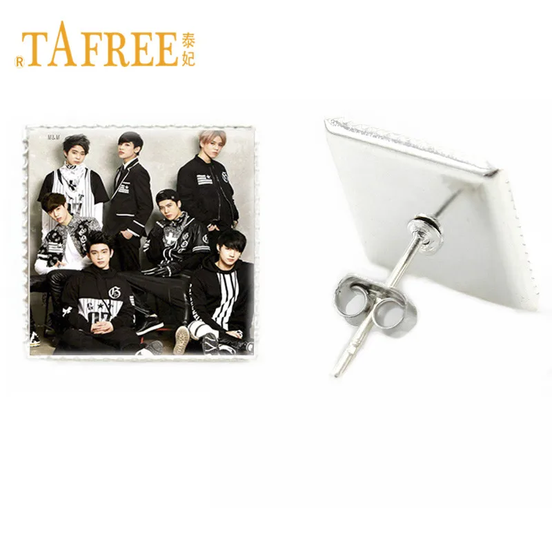 Серьги-гвоздики TAFREE G29 в Корейском стиле поп-группа GOT7 украшение виде