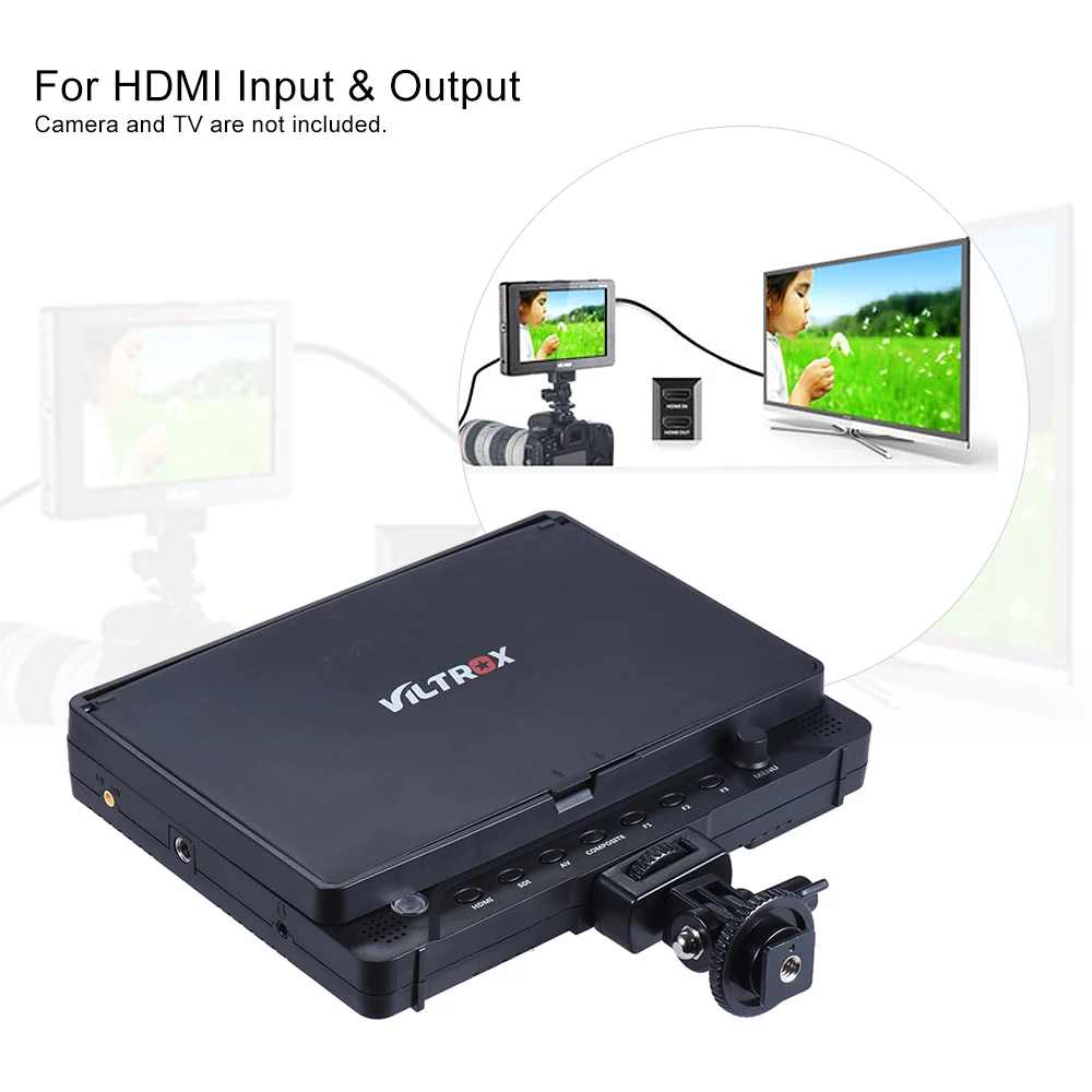 Viltrox DC 70EX 4K Porfessional 7 &quotHD клипса на ЖК камеру видео монитор разрешение 1024*600 для HDMI SDI