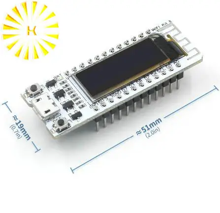 ESP8266 WIFI чип 0,91 дюймов OLED CP2014 32Mb Flash ESP 8266 модуль Интернет вещей плата PCB для разъема NodeMcu