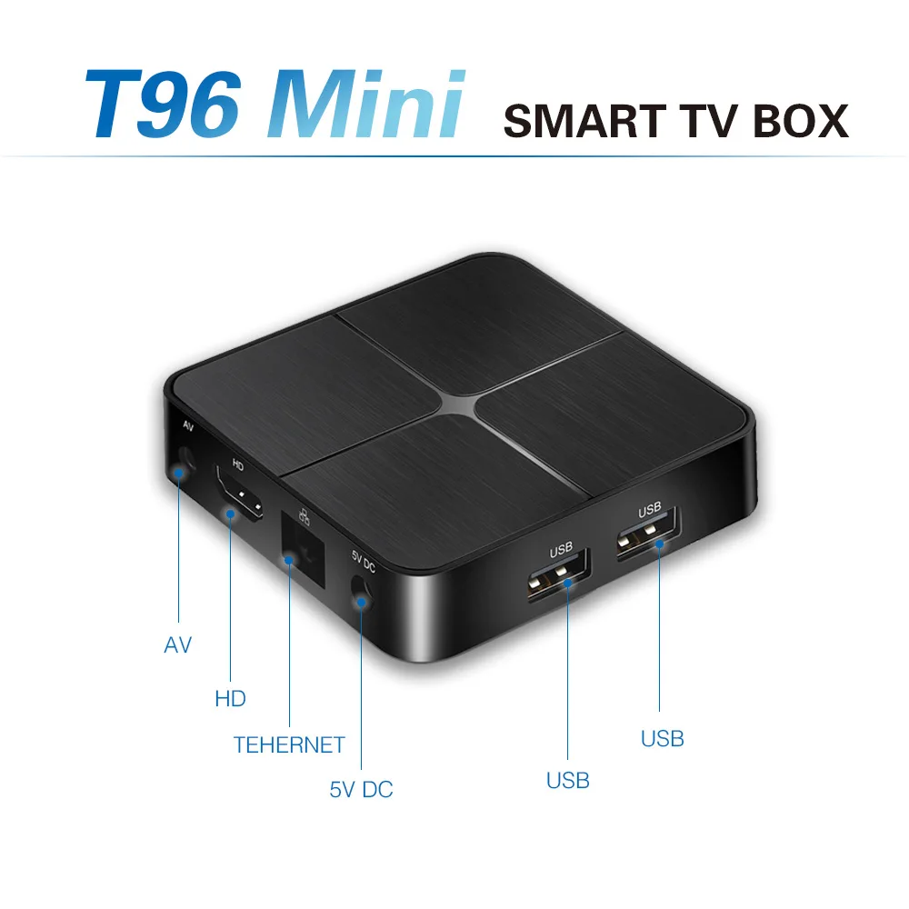 ТВ-приставка RECALLION T96mini Android T96MAX 8 1 Smart tv BOX 2 Гб 16 четырехъядерный процессор Amlogic S905W 4