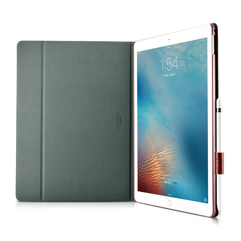 (Светло-коричневый) XOOMZ для iPad Pro 12 9 чехол рыцарь PU кожаный чехол-книжка Чехол