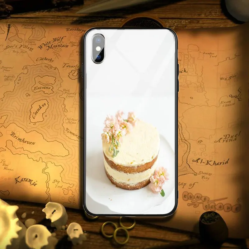 Для iPhone 5 5s se X XR XS Max 8 7 6 S Plus в виде ракушки сумки закаленное стекло мобильный