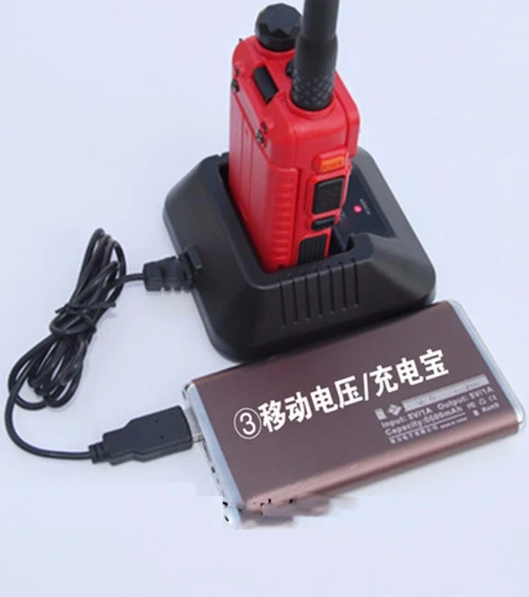 XQF Новый Baofeng UV5R USB зарядное устройство для портативного двухстороннего радио Walkie
