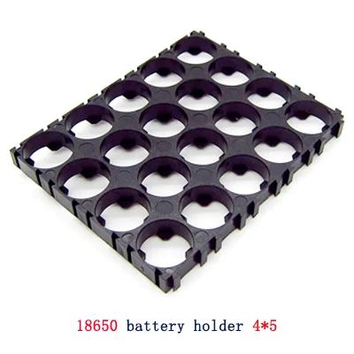 20 cell 4x5 18650 Держатель для аккумулятора пластиковый кронштейн цилиндрический держатель для батареи 18650 литий-ионный защитный антивибрационный чехол 18650 Чехол Коробка - Цвет: 20 cell 4x5