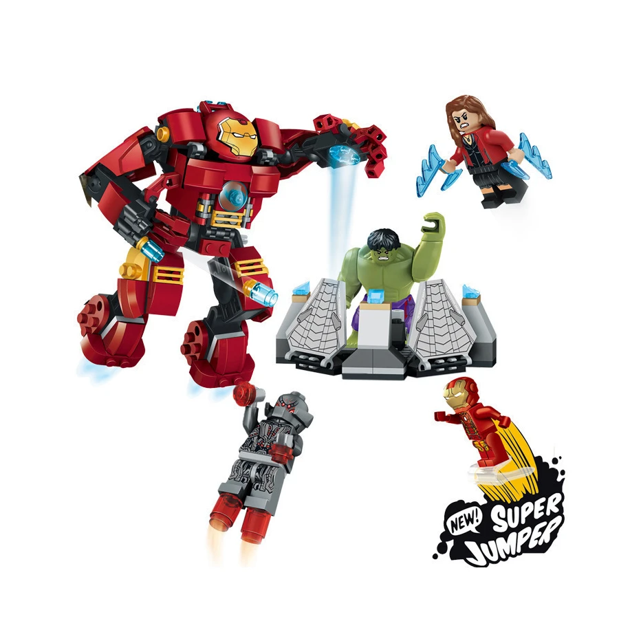 Совместимость с legoe Marvel Super Heroes Мстители Строительные блоки Альтрона цифры
