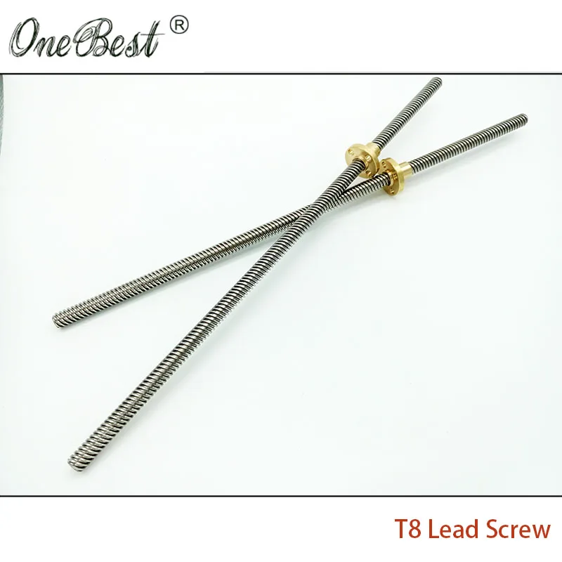 Запасные части для 3D принтера RepRap длина свинцового винта 400 мм диаметр 8 шаг 2