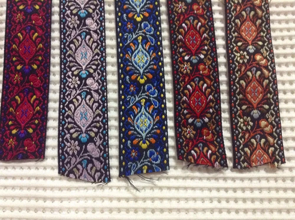 3 см Классическая жаккардовая плетеная тесьма в национальном стиле народная