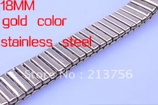 Wholesale 20pcs/lot 18mm stainless steel gold color  Watch Bands-Top quality--WB1803
