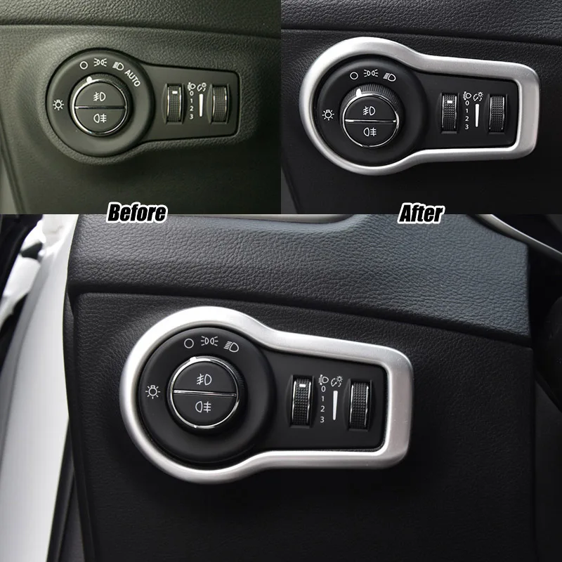 Для Jeep Compass 2017 2018 хромированный головной светильник противотуманный
