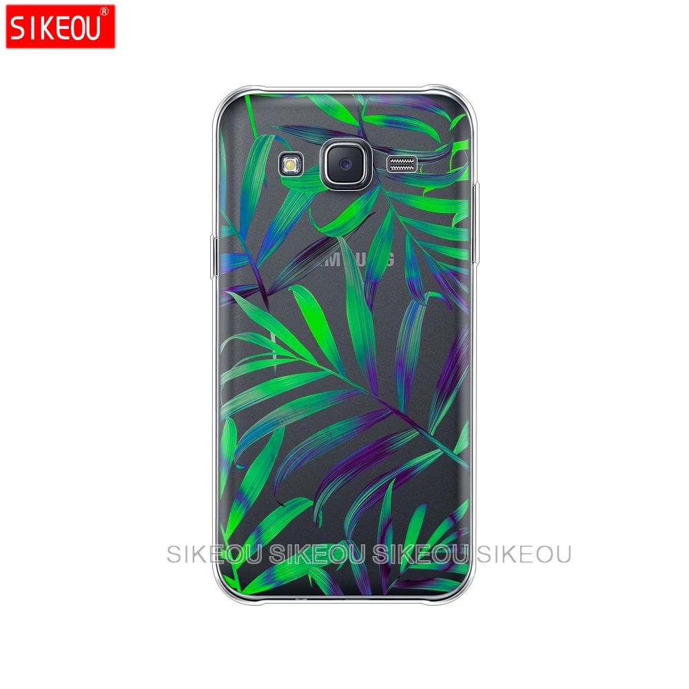 Силиконовый чехол для телефона Samsung Galaxy J1 J2 J3 J5 J7 MINI 2016 2015 prime мягкий ТПУ с зелеными